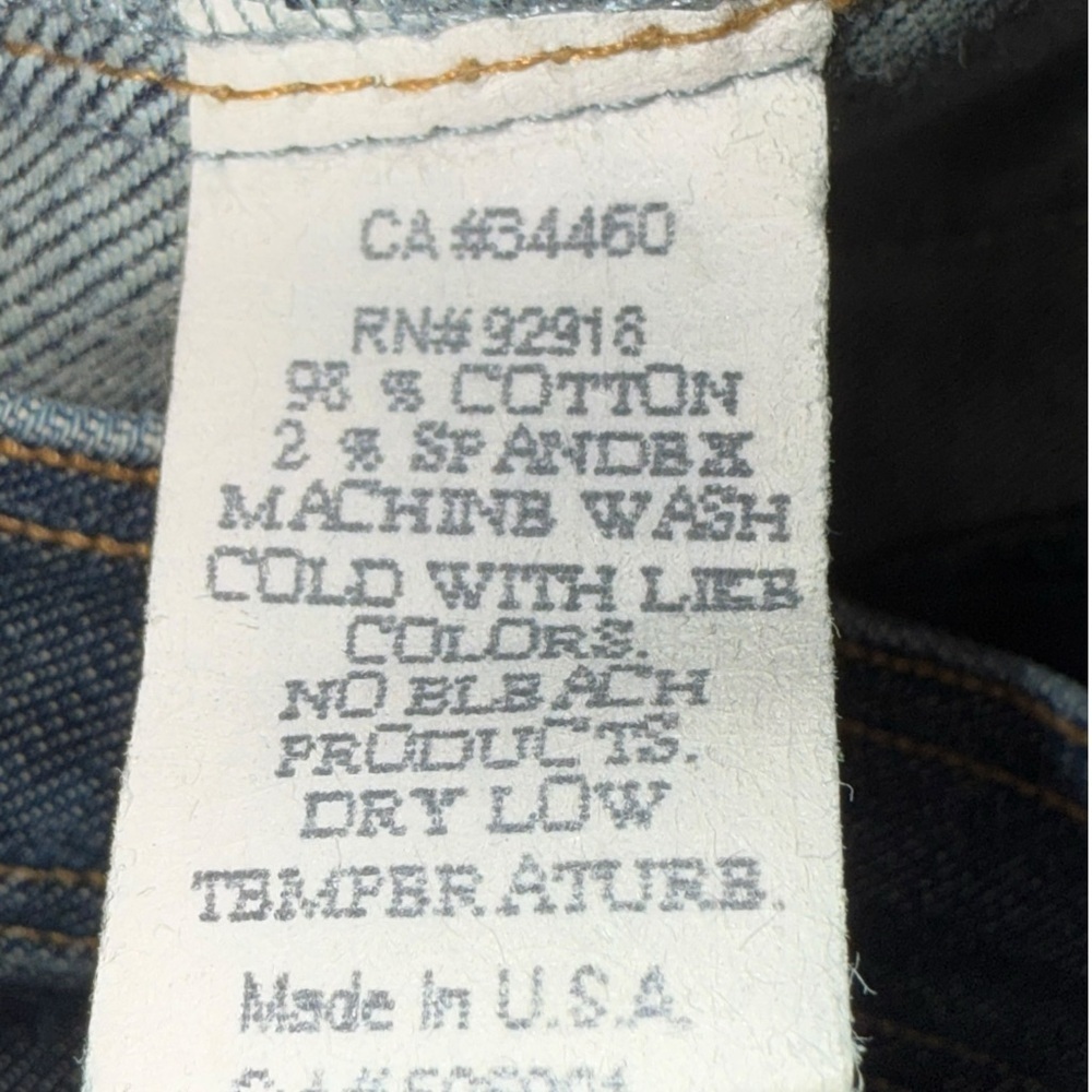 Y2K Juicy Couture Made in USA Zip Pocket Capri Jeans Size 26 No Back Pockets - Picture 9 of 11